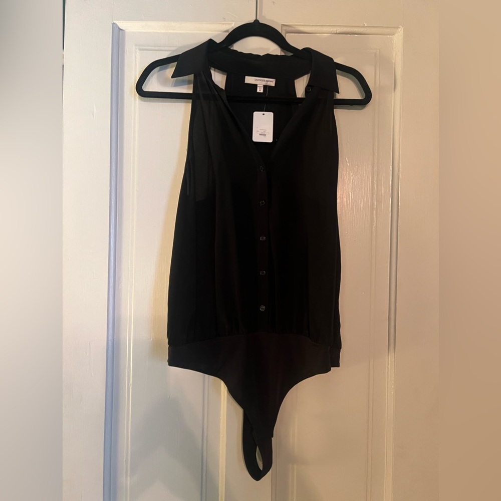 NWT lavender brown black bodysuit